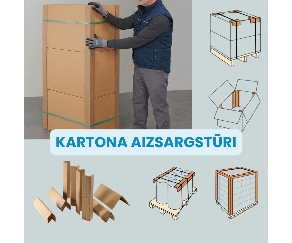 Kartona stūrīši – vienkārša un efektīva kravas aizsardzība