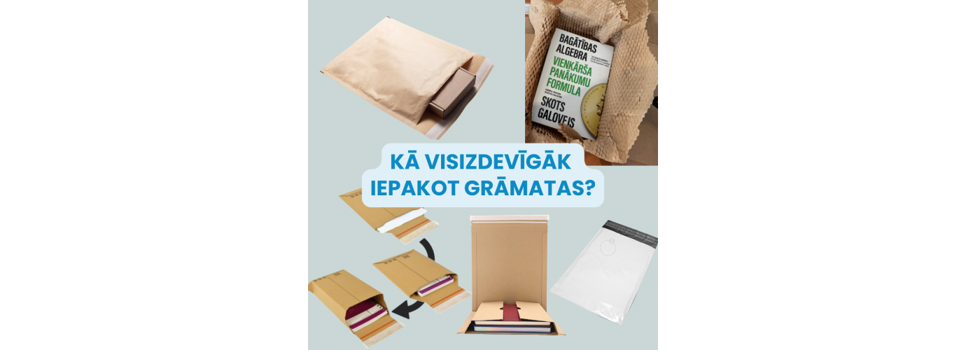 Parēķināsim, cik maksā iepakot vienu grāmatu nosūtīšanai?