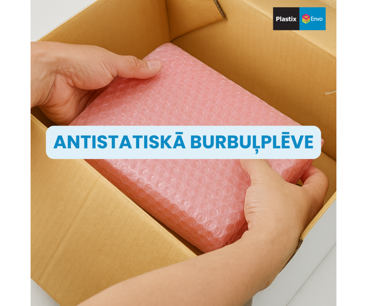 Kāpēc izvēlēties rozā antistatisko burbuļplēvi elektronikas iepakošanai?