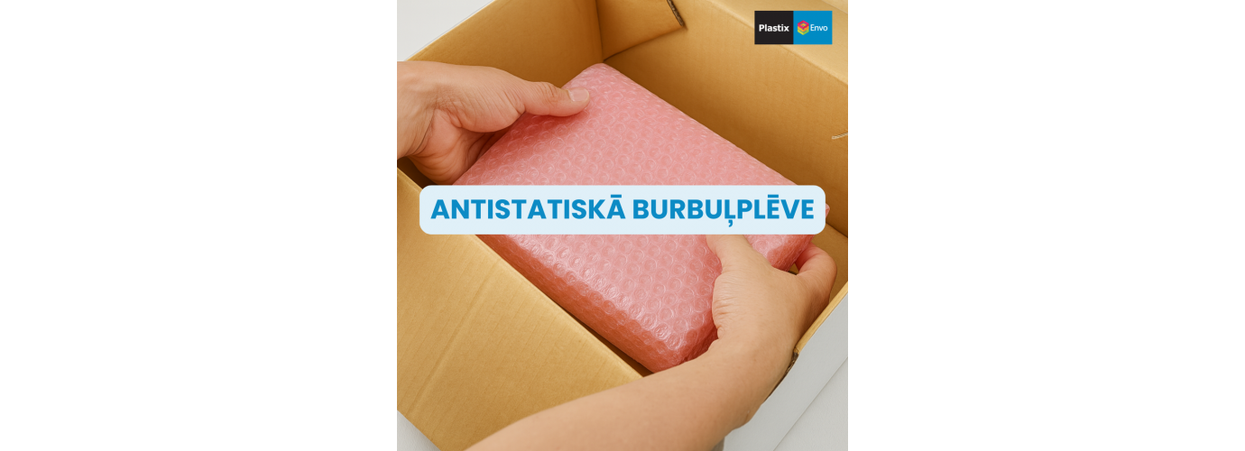 Kāpēc izvēlēties rozā antistatisko burbuļplēvi elektronikas iepakošanai?