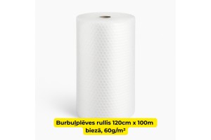 Burbuļplēve 1.2m x 100m – biezā, 60g/m²