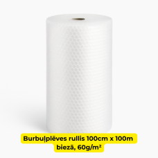 Burbuļplēve 1.0m x 100m – biezā, 60g/m²