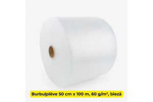 Burbuļplēve 50 cm x 100 m, 60 g/m², biezā