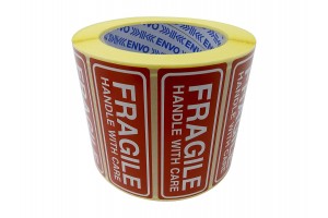 200 Fragile uzlīmes Handle with care uzlīmes 90x35 mm 200 Fragile uzlīmes Handle with care uzlīmes 90x35 mm