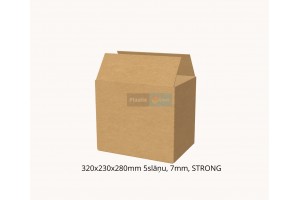 Kartona kaste 320x230x280mm 5slāņu, 7mm, STRONG