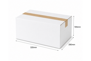 Kartona kaste 320x280x165 mm, Balta