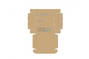 Kartona kaste 320x290x75 mm 3 slāņu 4mm