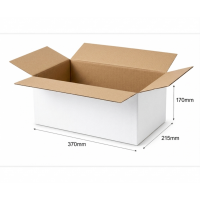 Kartona kaste 370x215x170 mm, Balta