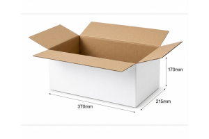 Kartona kaste 370x215x170 mm, Balta