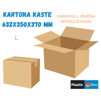Kartona kaste 632x350x370 mm (Omniva - L ) 