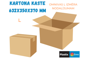 Kartona kaste 632x350x370 mm (Omniva - L ) 