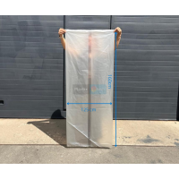 Plēves maisi LDPE 40 mikroni, 125 × 160 cm (20 gab./iep.)