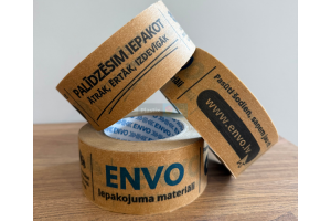 Krepa papīra līmlente ar apdruku, 2 krāsas, 36 ruļļi, Solvent -PARAUGS