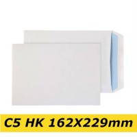 Papīra Aploksnes C5 HK 162X229mm baltas Papīra Aploksnes C5 HK 162X229mm baltas