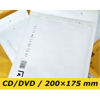 Polsterēta aploksnes CD/DVD balts