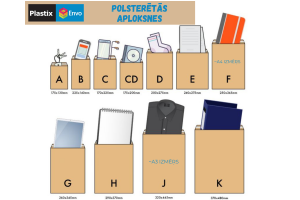 Polsterēta aploksne G/17 - 250X350mm