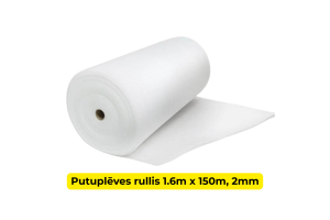 Putuplēve 1.6m x 150 metri, 2mm