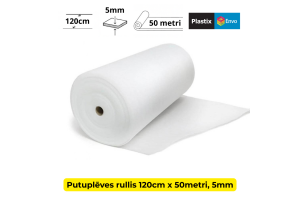 Putu plēve 1.2m x 50metri, 5mm