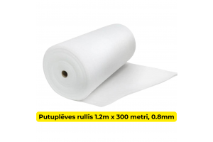 Putuplēve 1.2m x 300 metri, 0.8mm