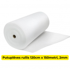 Putu plēve 1.2m x 150 metri, 2mm