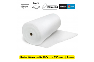 Putu plēve 1.6m x 150 metri, 2mm