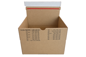 Pašlīmējoša kartona kaste S10 ECO – 169 × 130 × 70 mm