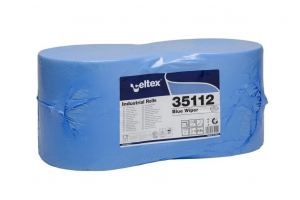 Industriālais papīrs Celtex Blue Wiper, zils, 2-kārt.,290m, 2gab