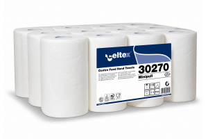 Roku dvieļi Celtex MINIPULL 72, balti, 2-kārt., Ø13 