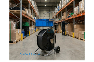 Statīvs PP lentai ar riteņiem