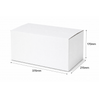 Kartona kaste 370x215x170 mm, Balta