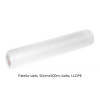 Palešu siets, 50cmx500m, balts, LLDPE