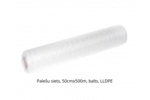 Palešu siets, 50cmx500m, balts, LLDPE